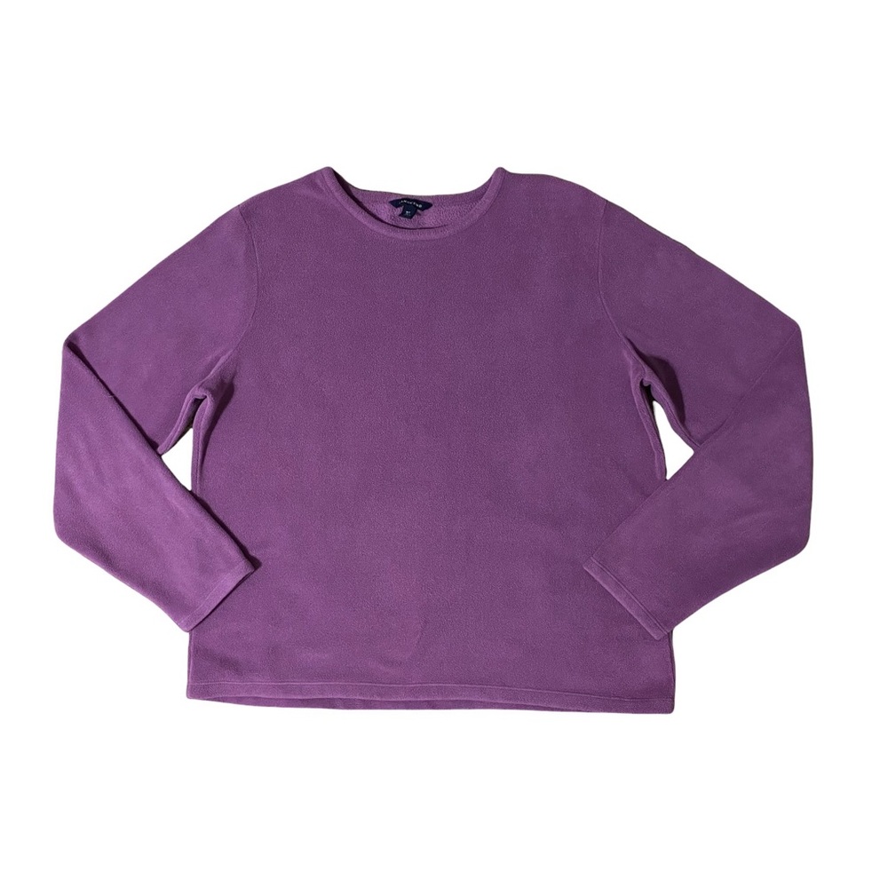 Lands' End Crew Neck Fleece Sweatshirt